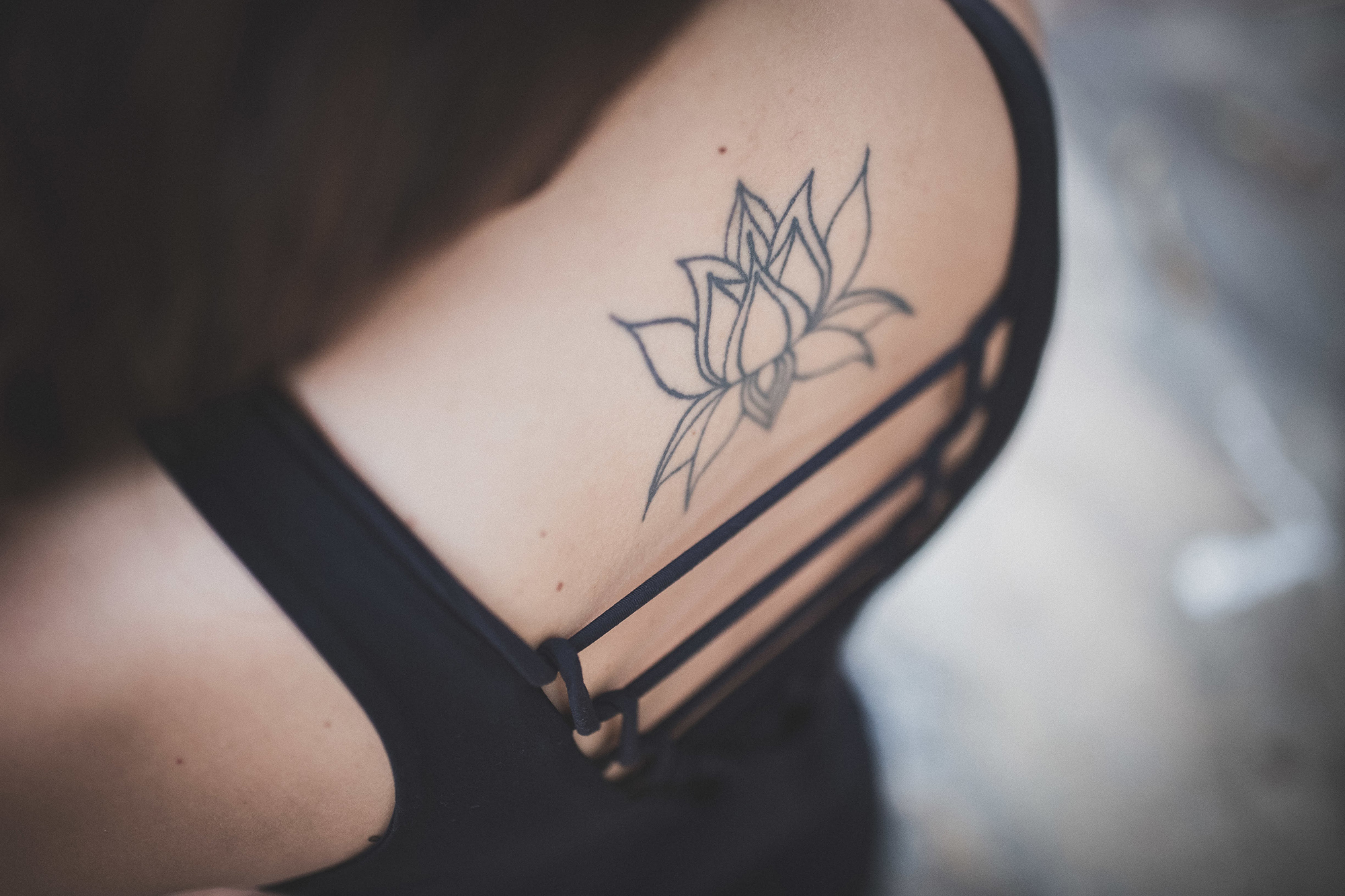 Tatouage Lotus - Marie-Anne Yoga, professeur de yoga sur Bordeaux